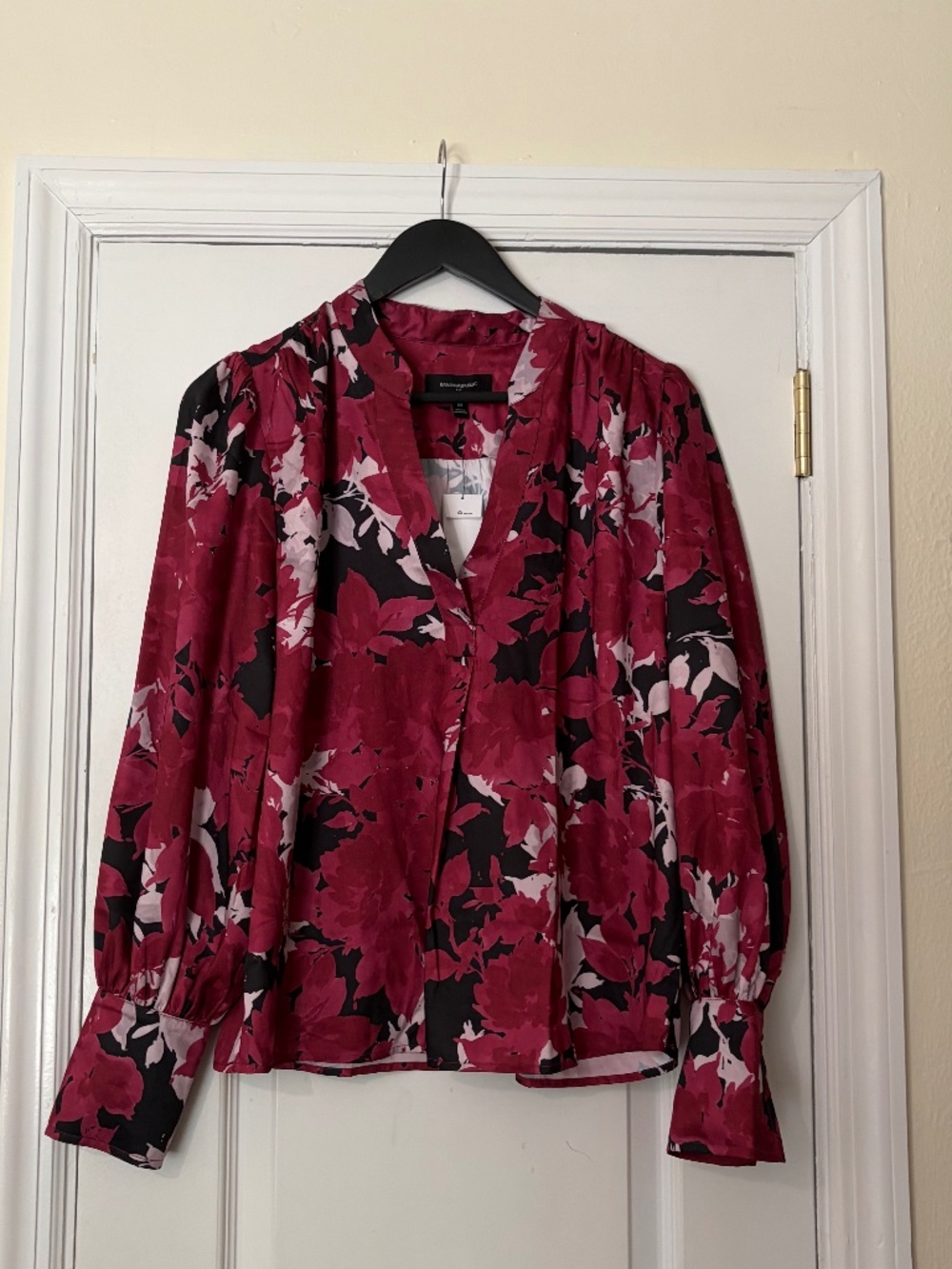 Pink Floral Banana Republic Blouse